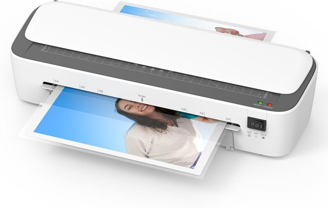 BISOFICE 6in1 A4 Thermo-Laminiergerät Multifunktions-Heißlaminiergerät in Weiß - Bild 1