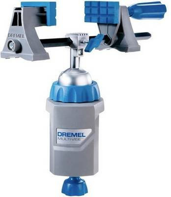 Dremel Multi-Schraubstock 2500 3-in-1 Werkzeughalterset in Grau und Blau, Backenbreite: 35 mm, Spannweite max.: 190 mm - Bild 1