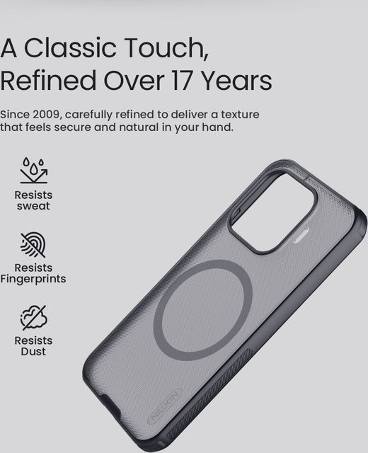 Nillkin Magnetische Frosted Shield Pro Hülle für Xiaomi 17T Pro / 17T 5G in Schwarz mit Magsafe Unterstützung und weichen Kanten - Bild 1