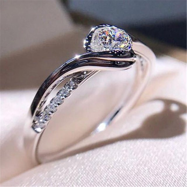 YIRAN Jewelry Ring, Silber, Zirkonia, Damen - Bild 1