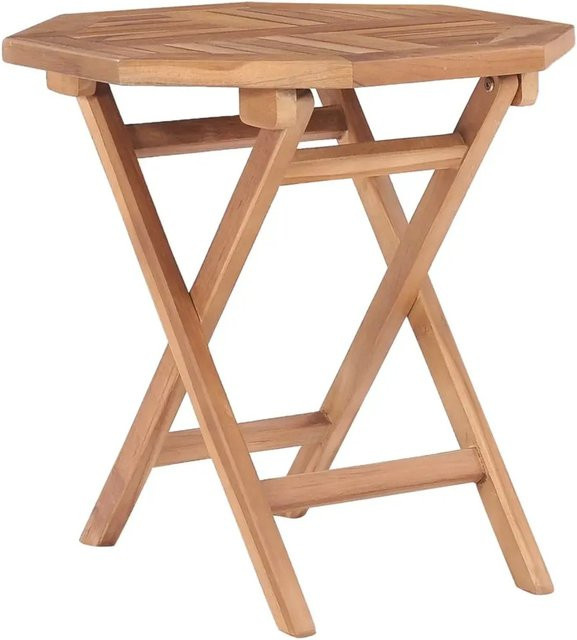 vidaXL Gartentisch klappbar aus Teakholz braun B/T/H: 45 x 45 x 45 cm - Bild 1