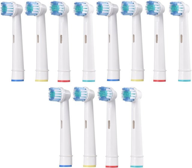FunCouples Ersatzbürstenköpfe für Oral B, 12 Stück, weiß - Bild 1