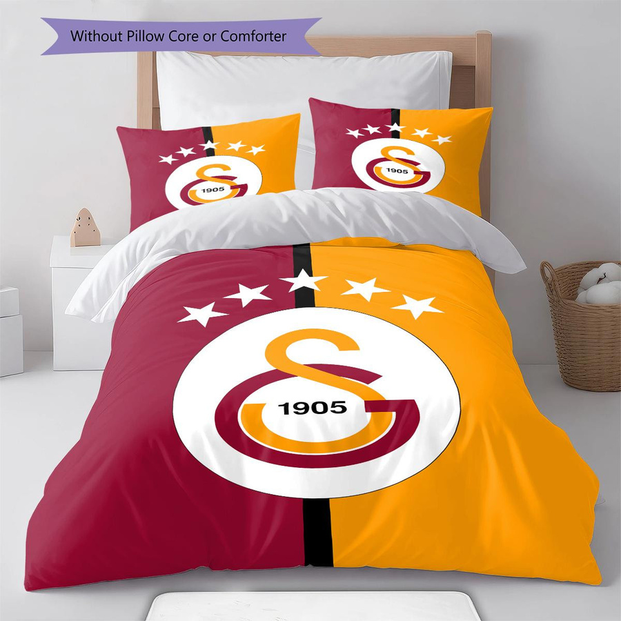 Galatasaray S.K. Muster Bettwäsche Set mit Bettbezug und 2 Kissenbezügen B/B/H: 240 x 220 cm - Bild 3