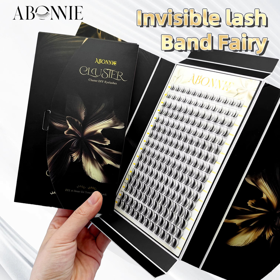 LAKANAKU Manga Wimpern-Cluster, 192 Fächer, Cat Eye, Unisex - Bild 5