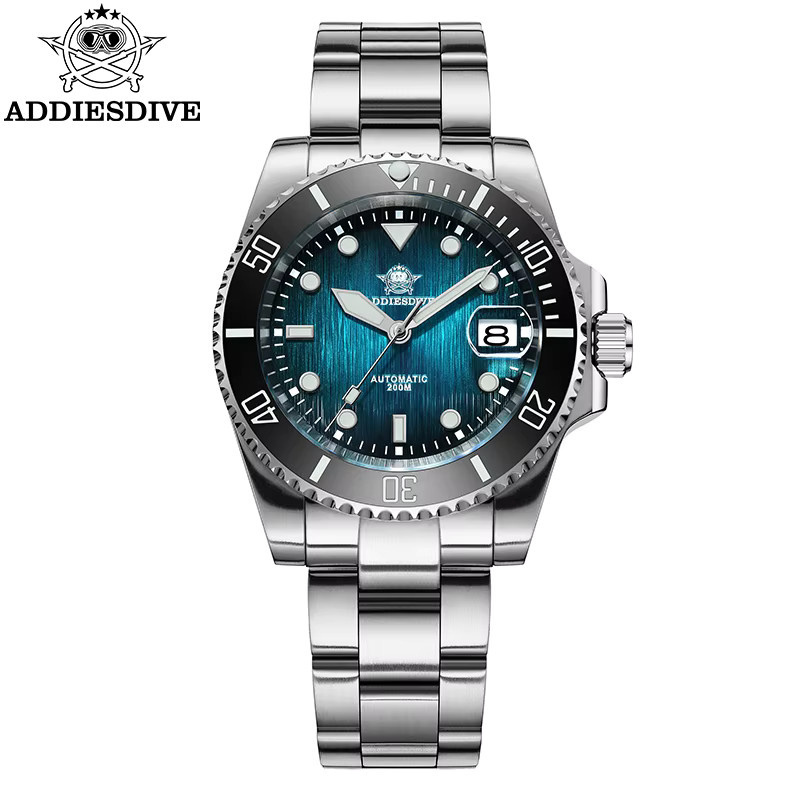 ADDIESDIVE Armbanduhr Automatik, Edelstahl, Saphirglas, 41 mm, Herren - Bild 6