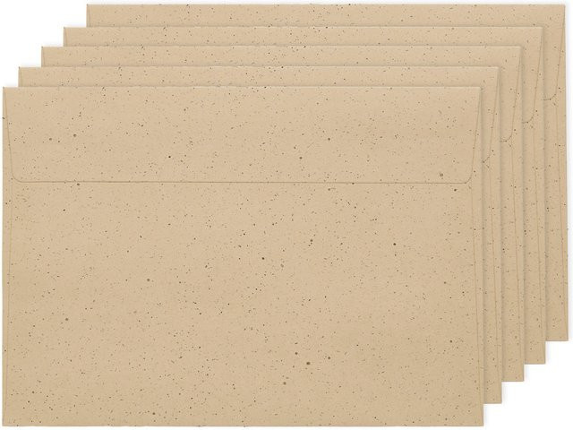 Rico Design Paper Poetry Renew Umschläge C6 in Cappuccino - Bild 1