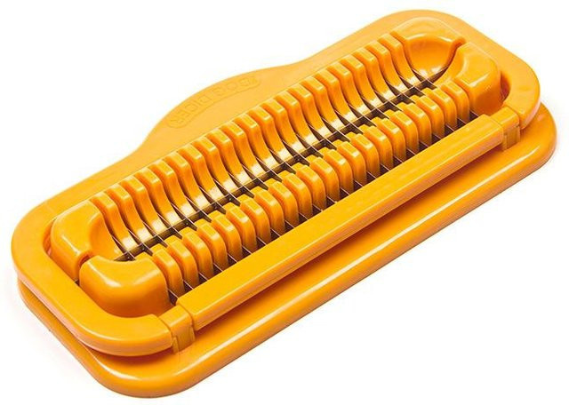 Multifunktionaler Bananenslicer aus Edelstahl in Orange für Obst und Gemüse - Bild 1