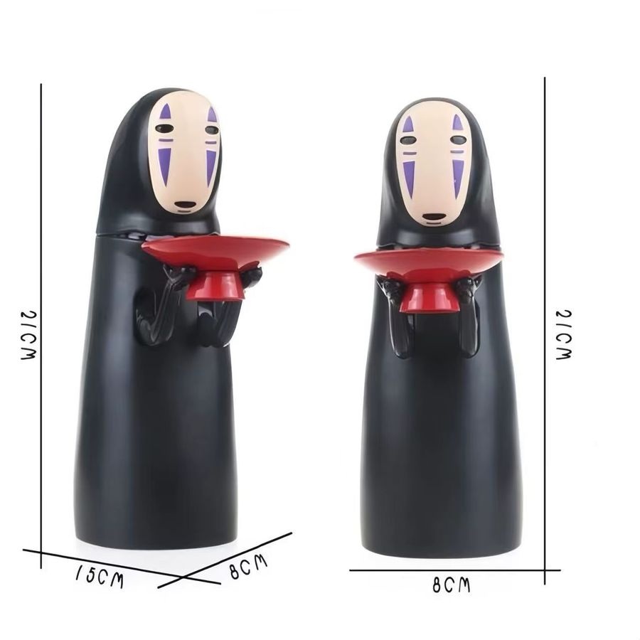 Bandai Gesichtsloser Mann Anime Figur Sparschwein mit automatischer Münzaufnahme als Geschenk für Jungen - Bild 4