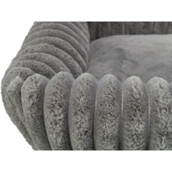 Trixie Hundebett Lonni grau mit abnehmbarem Bezug und rutschfester Unterseite B: 50 cm, T: 50 cm, H: 17 cm - Bild 2