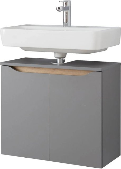 Pelipal Waschbeckenunterschrank Quickset 357 Quarzgrau Matt Touch Breite: 60 cm - Bild 1