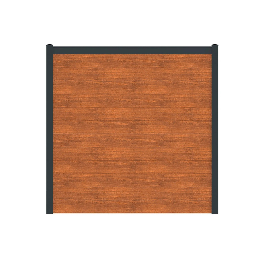 Vidual Sichtschutzzaun Snap 140 aus Aluminium in Light Oak, blickdicht, Aufdübelung, Höhe: 175 cm, Breite: 23,06 m - Bild 2