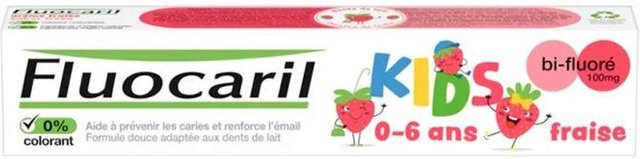 Fluocaril Kids Zahnpasta Erdbeere, 75 ml, Kinder - Bild 1