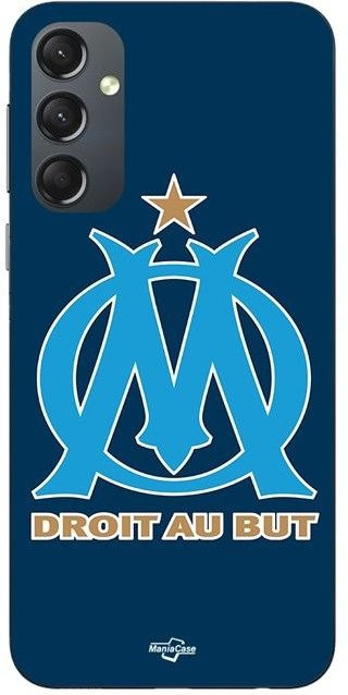 Maniacase Handyhülle für Samsung Galaxy S25 FE mit Olympique Marseille Logo in Blau und Schwarz - Bild 1