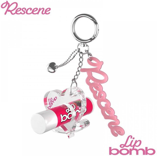 Withmuu Kpop Schlüsselanhänger Acryl, Lippenbalsam Halter, pink, Unisex - Bild 1