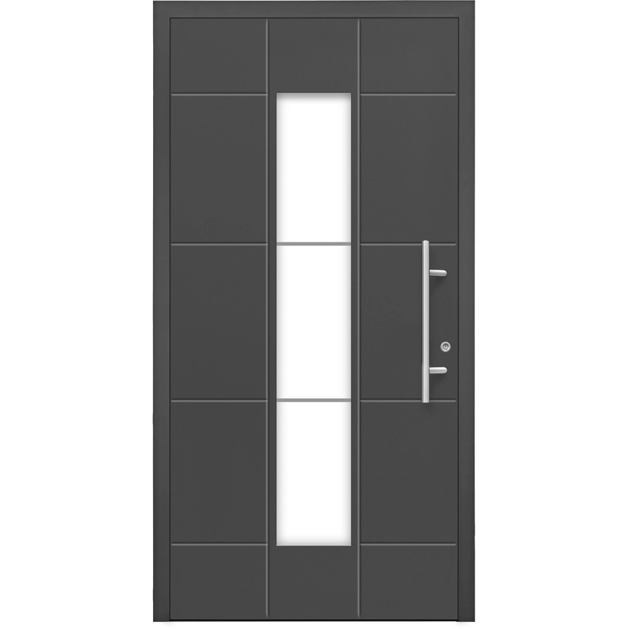 Splendoor Moderno M350/B Aluminium-Haustür mit Glaseinsatz, Anthrazit Metallic, Anschlag Rechts, B: 110 cm, H: 210 cm - Bild 2