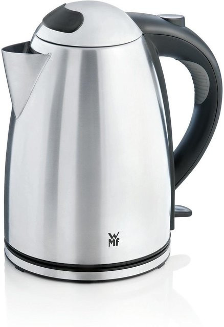 WMF Stelio Wasserkocher aus Edelstahl in Silber und Schwarz mit 1,7 l Füllmenge und Kalkschutzfilter - Bild 1