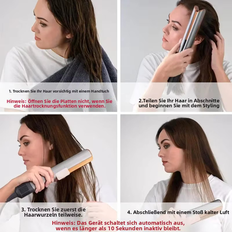 SenCiciMen 2-in-1 Haarglätter und Haartrockner mit Negativ-Ionen-Technologie für Herren - Bild 3