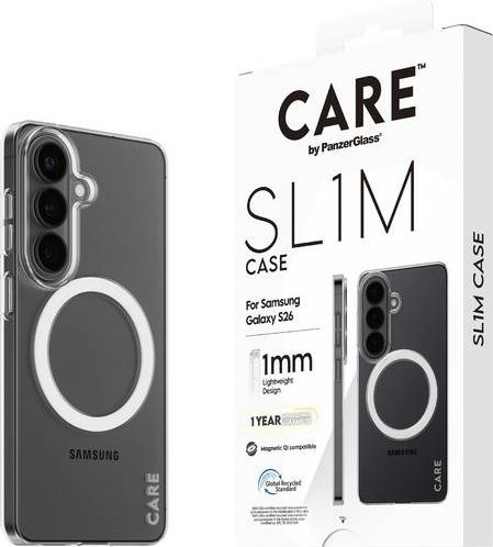 PanzerGlass Backcover für Samsung Galaxy S26 in Transparent mit Unterstützung für induktives Laden - Bild 1