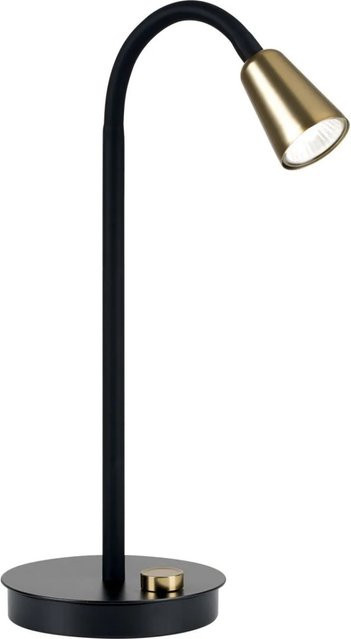 Orion Leuchten Tischlampe Dotty in Schwarz und Gold mit GU10 Fassung - Bild 1