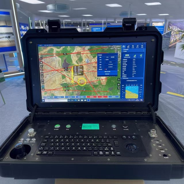 XINGKAITECH Dron Ground Control Station Tragbare Robuste Dual-Joystick Bodensteuerungsstation in Schwarz - Bild 1