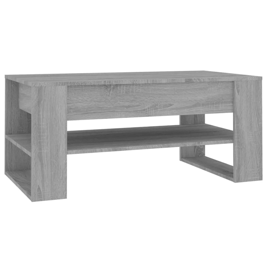 vidaXL Couchtisch in Grau Sonoma aus Holzwerkstoff, B/T/H: 102 x 55 x 45 cm - Bild 2