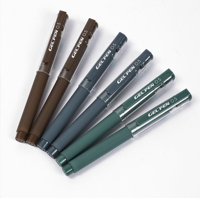 XINGMAI Mini Pocket Gel Pen mit 0,5 mm Spitze, schwarze Glitzer-Tinte, 12er Set - Bild 1
