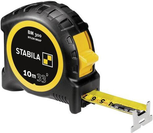Stabila Taschenbandmaß BM 300 in Gelb mit 10 m Bandlänge - Bild 1