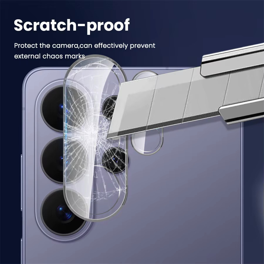 Samsung Galaxy S26 S26 Ultra S26+ S26 Ultra 5G Kameraobjektivschutz aus gehärtetem Glas in Transparent mit 3D gebogener Rücklinsenfolie - Bild 3
