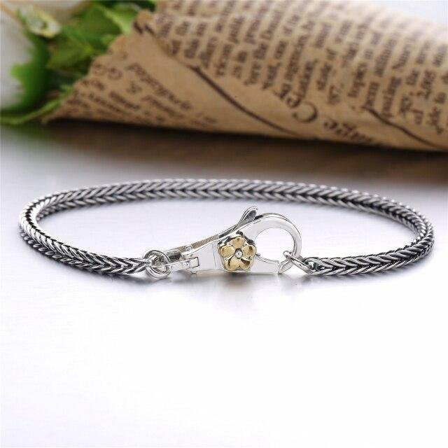 Allbestart Armband, 925 Silber, Grau, Unisex, 20cm - Bild 1