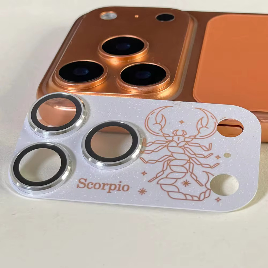 12 Konstellationen Kameraobjektivschutz für iPhone 17 Pro und iPhone 17 Pro Max, transparente Anti-Scratch HD Schutzfolie - Bild 1