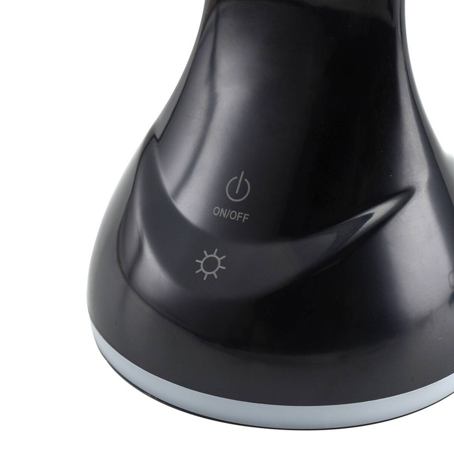 POCOline Tischleuchte Lena LED Schreibtischlampe aus Kunststoff in Schwarz, Höhe: 26 cm, Durchmesser: 9 cm - Bild 4