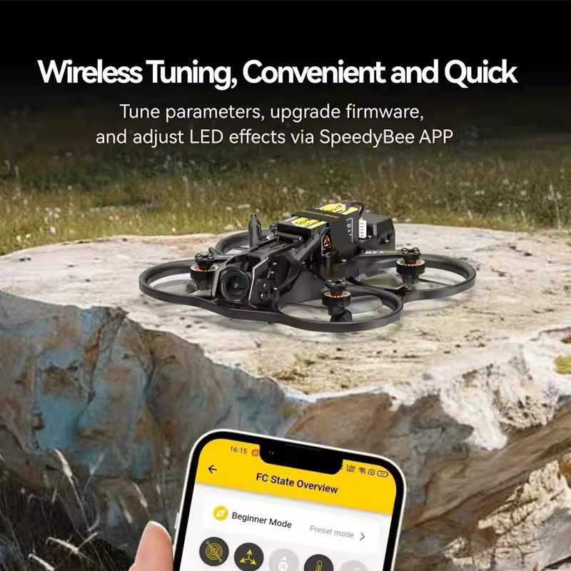 SpeedyBee Bee25 2,5 Zoll HD FPV Cinewhoop Drone ELRS 2,4G TBS Version in Schwarz - Bild 4