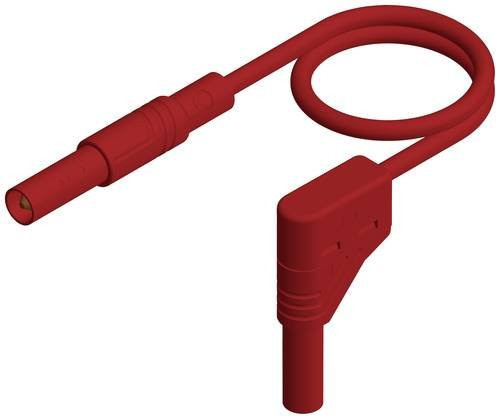 Hirschmann Test & Measurement MLS WG 100/2,5 Sicherheits-Messleitung mit Lamellenstecker 4mm in Rot, Länge: 1,00 m - Bild 1