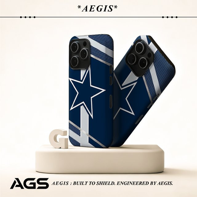 Potdemiel Navy Star Accent Handyhülle für iPhone 17 16 15 14 13 Pro Max Plus, Double-Layer Tough Case, Blau - Bild 1