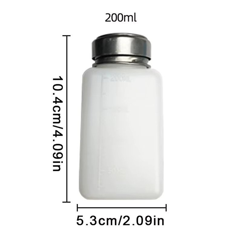 South Moon Druckspender für Alkohol mit Edelstahldeckel, 200ml, Silber/Weiß - Bild 2