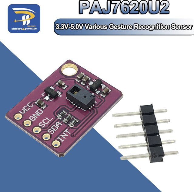 PAJ7620U2 Gestenerkennungs-Sensor Modul für Arduino mit 9 Gesten und IIC-Schnittstelle in Violett - Bild 1