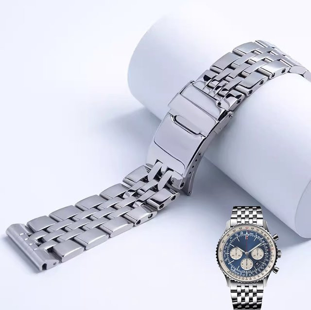 Uhrenarmband Edelstahl, Silber, Unisex - Bild 1