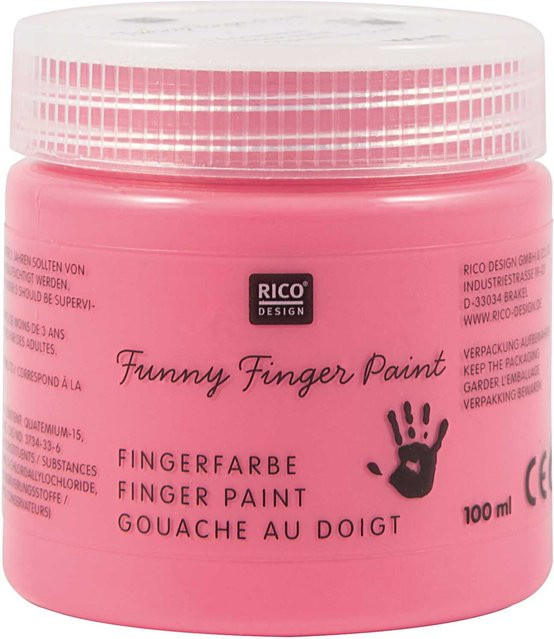 Rico Design Fingerfarbe Pink ab 3 Jahren - Bild 1
