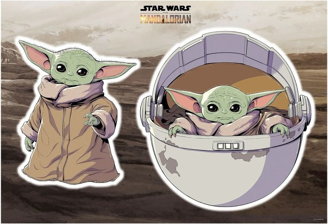 Komar Deco-Sticker Star Wars The Child, Multicolor, Breite: 50 cm, Höhe: 70 cm - Bild 1