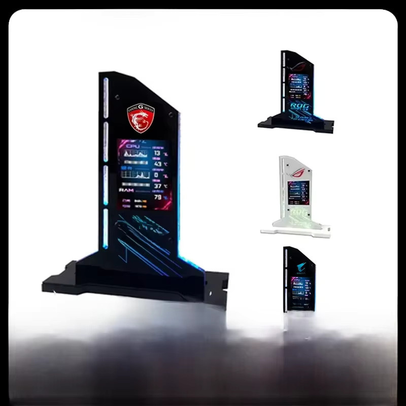 MSI RGB vertikale GPU-Halterung mit 2,4 Zoll LED-Display in Schwarz und Multicolour - Bild 3