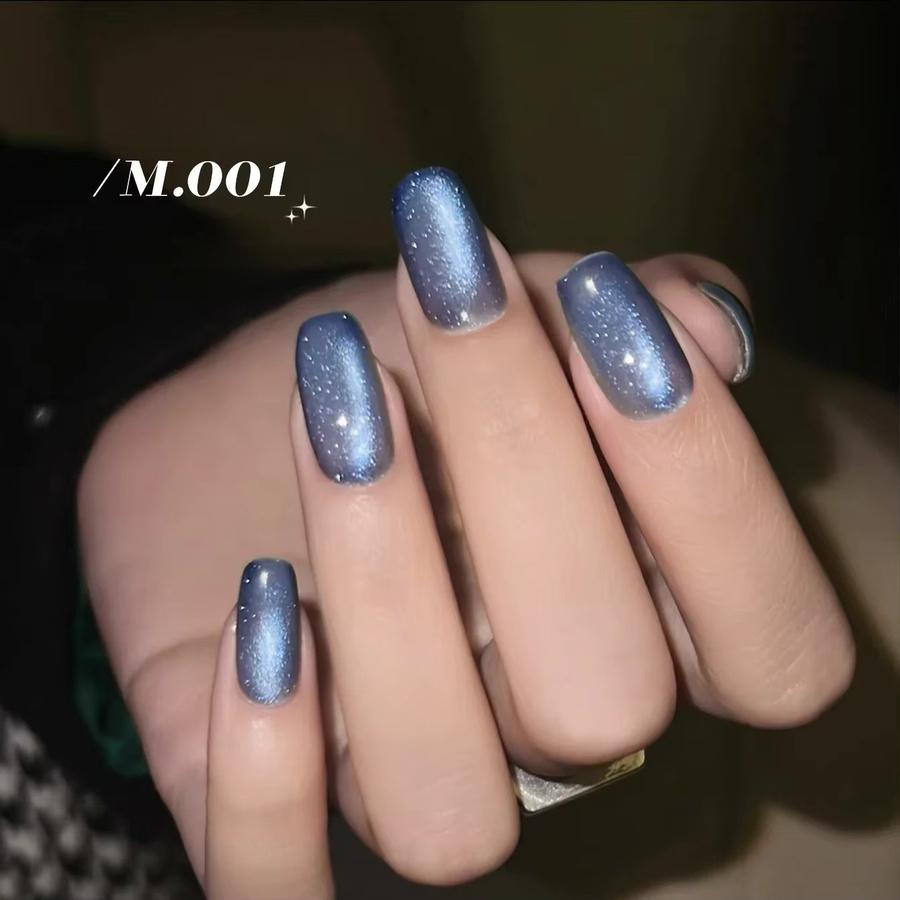 MIANEL Katzenaugen-Nagelgel, Blau, Schimmernd - Bild 3