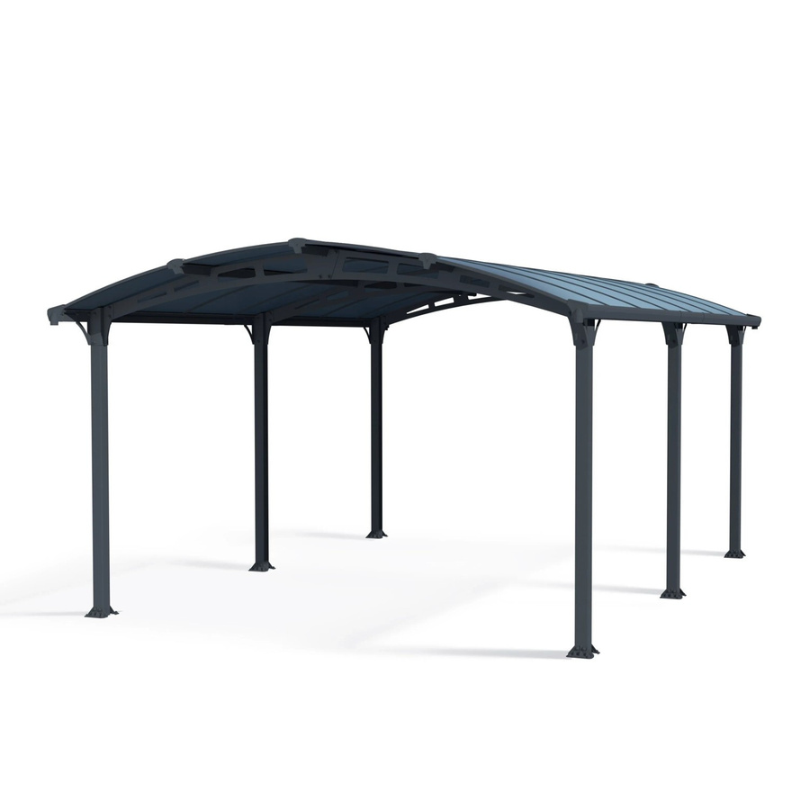 Canopia Arcadia Carport aus Aluminium in Anthrazit B: 360 cm, T: 510 cm - Bild 2