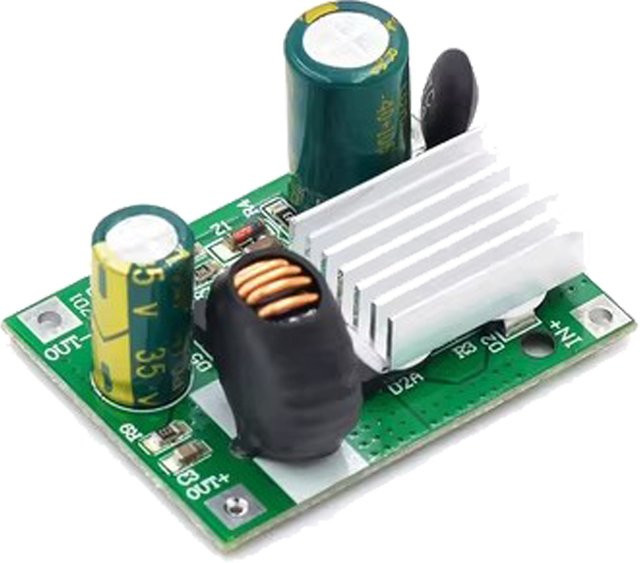Si Tai&SH DC-DC Abwärtsmodul Buck Wandler Stromversorgung Konverter von 9V-120V auf 5V 3A in Grün - Bild 1
