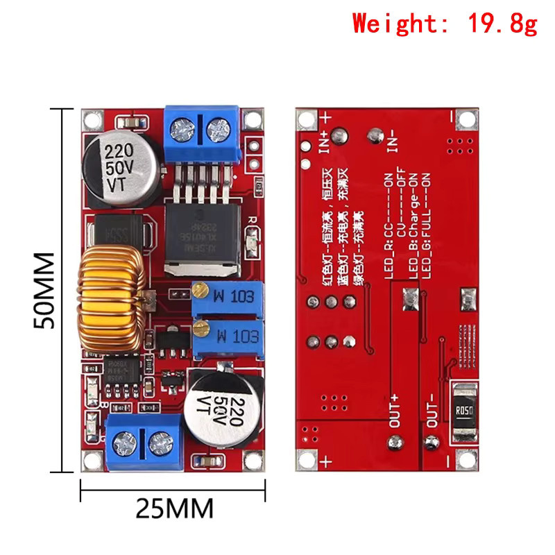 Si Tai&SH XL4015 5A DC-DC Step Down Modul CC-CV Lithium-Batterie Lademodul und LED Power Converter - Bild 2