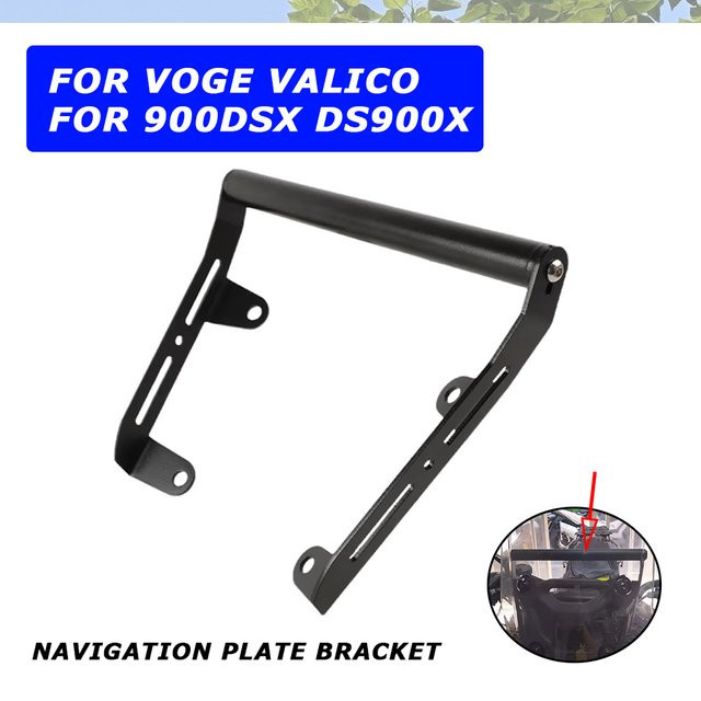 S2R Navigation Platte Halterung für VOGE Valico DS900X in Schwarz als GPS und Handy Halterung für dein Motorrad - Bild 1