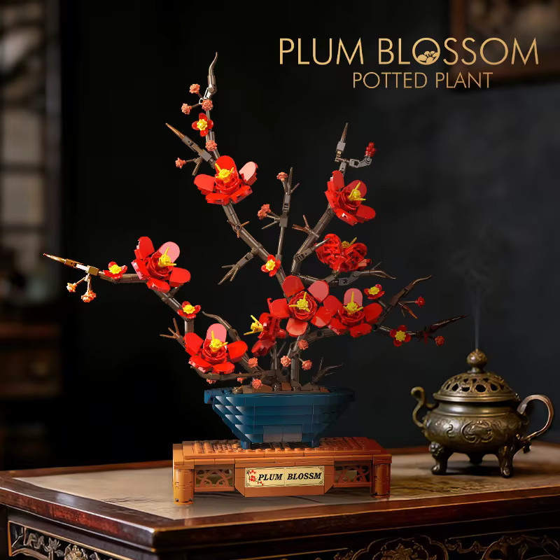 wishiot Plum Blossom Simulation Anlage, Bausteine, 736 Teile - Bild 3