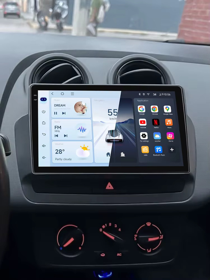 JIUYIN Android 15 Autoradio für Seat Ibiza 2012-2015 mit Touchscreen-Display, 5G WIFI, Bluetooth, GPS-Navigation und Multimedia-Videoplayer in Schwarz - Bild 6