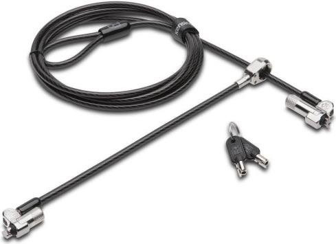 Kensington NanoSaver Keyed Twin Sicherheitskabel in Schwarz (K64448WW) - Bild 1
