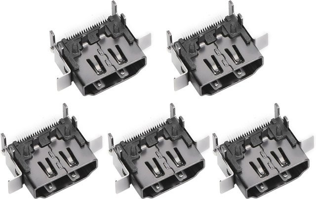 DIYelecs 5er Set HDMI Ersatz-Schnittstellenanschluss für Xbox One X in Grau - Bild 1