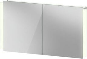 Duravit Spiegelschrank Ketho.2 LED in Weiß mit integrierter Beleuchtung und Sensor-Schalter, B/H/T: 120 x 70 x 15,7 cm - Bild 1
